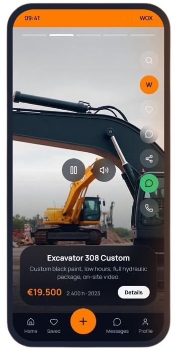Mockup aplicație WoxEquip